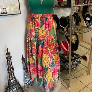 Colorful Floral Skirt